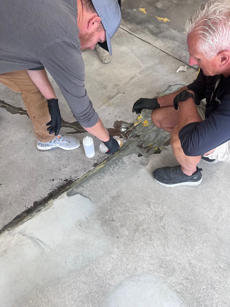 Concrete Floor Crack Repair