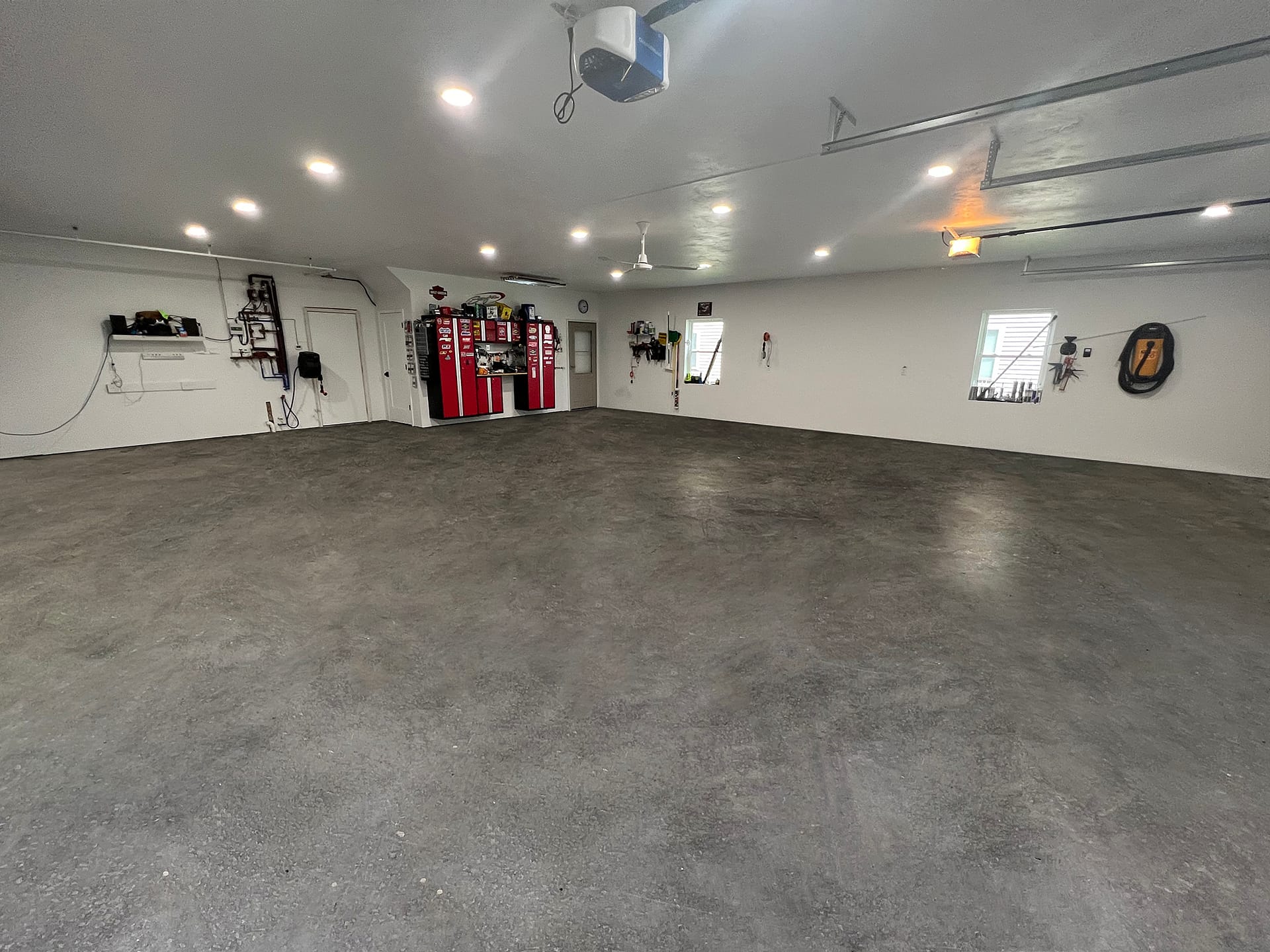 Concrete Floor Before Applying Metallic Epoxy Coatings Process