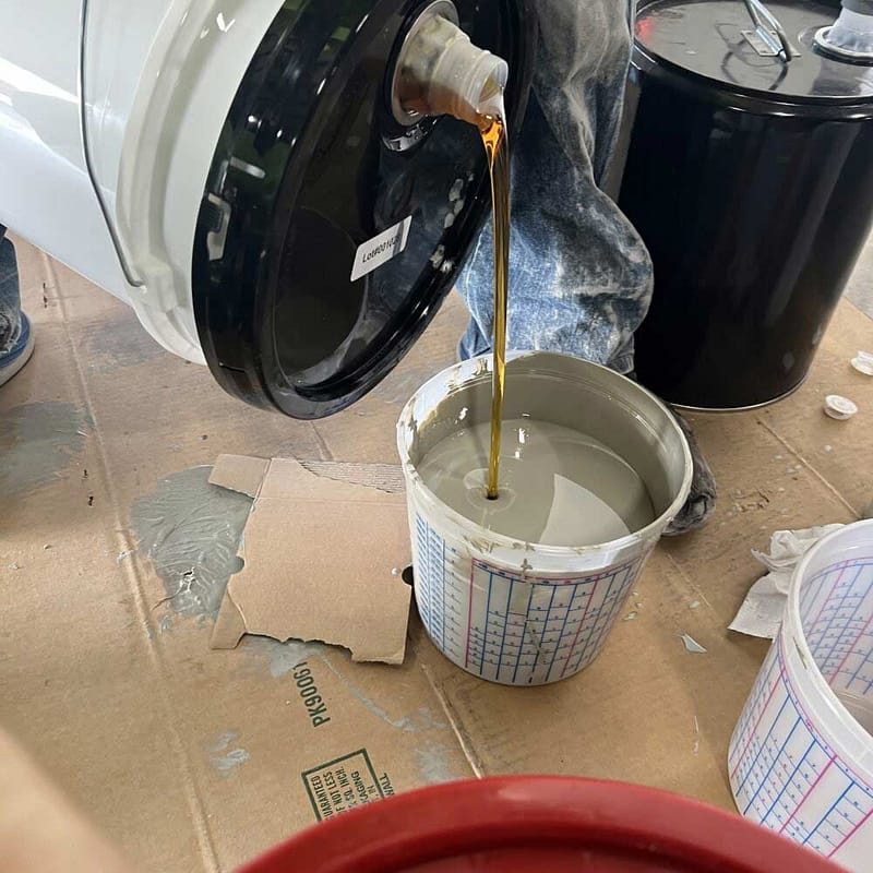Measuring coating ratios for base coat